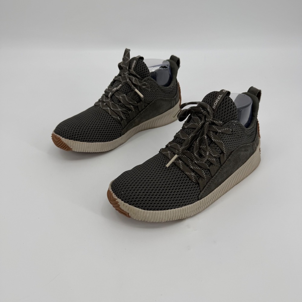Sorel Out N About Plus Sneaker Sage Green Waterproof NL3257-326 Womens 7.5